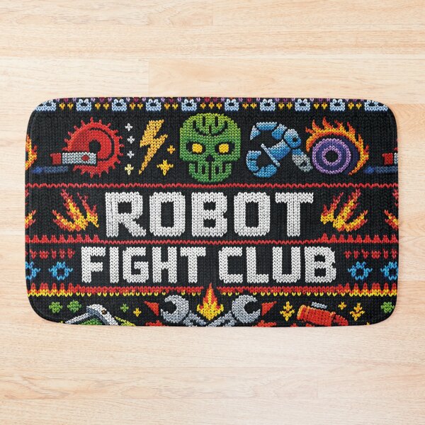 Item preview, Build Fight Win – Retro Robot Wars & Battle Bots in the Fair Isle knitting pattern designed and sold by Mauswohn.