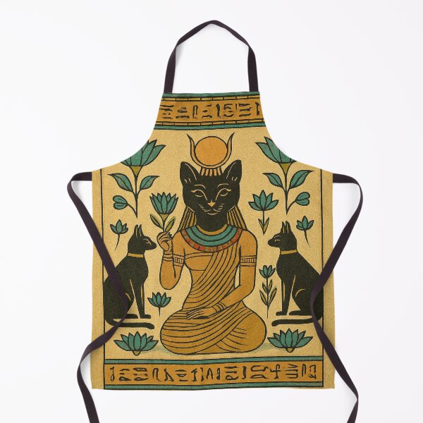 Item preview, Bastet Goddess – Ancient Egyptian Cat Art Illustration designed and sold by myforestfog.