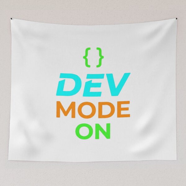 Item preview, DEV MODE ON Programmer Shirt designed and sold by KurtByteStudio.