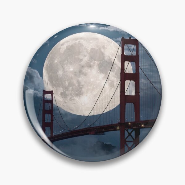 Item preview, Golden Gate Bridge under the full moon designed and sold by paulrommer.