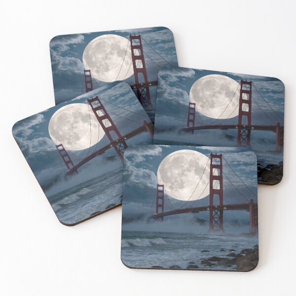 Item preview, Golden Gate Bridge under the full moon designed and sold by paulrommer.