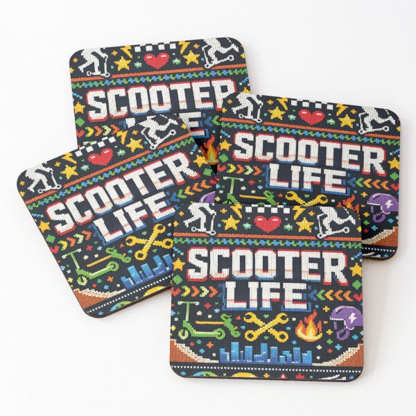 Item preview, Stunt scooter lifestyle in Norwegian pattern designed and sold by Mauswohn.