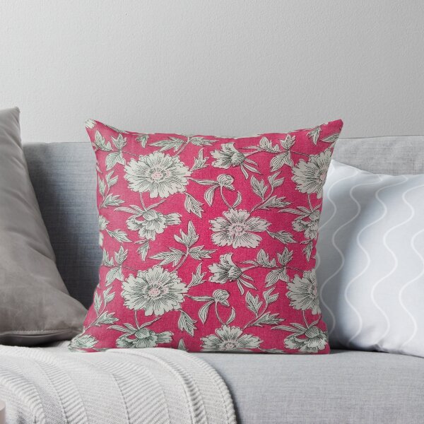 Item preview, Diseño de estampado con motivos florales en rosa y blanco designed and sold by DoneAndDusted.