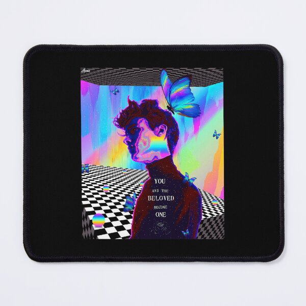 Item preview, Here And Now Trippy Butterfly Vaporwave Poster designed and sold by lrdvvwzvhv57.