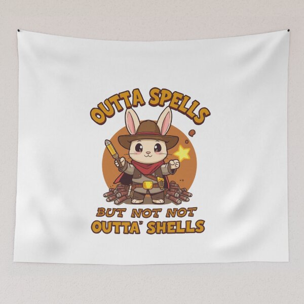 Item preview,  Outta Spells But Not Outta Shells-fantasy meme, funny wizard, sarcasm designed and sold by ChameraDesign.
