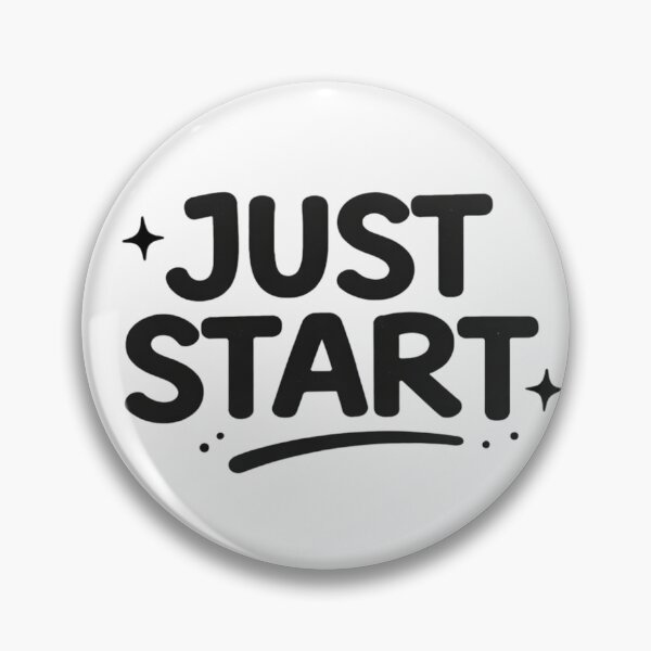 Item preview, Just Start Motivational Sticker | Bold Aesthetic Quote Design designed and sold by Lovestickerco.