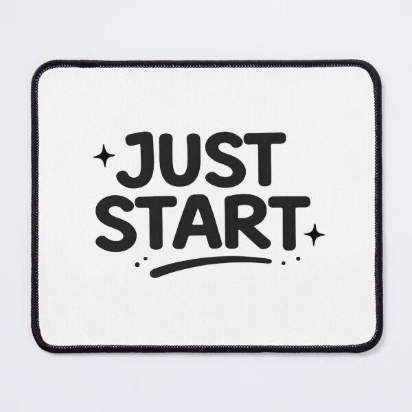 Item preview, Just Start Motivational Sticker | Bold Aesthetic Quote Design designed and sold by Lovestickerco.