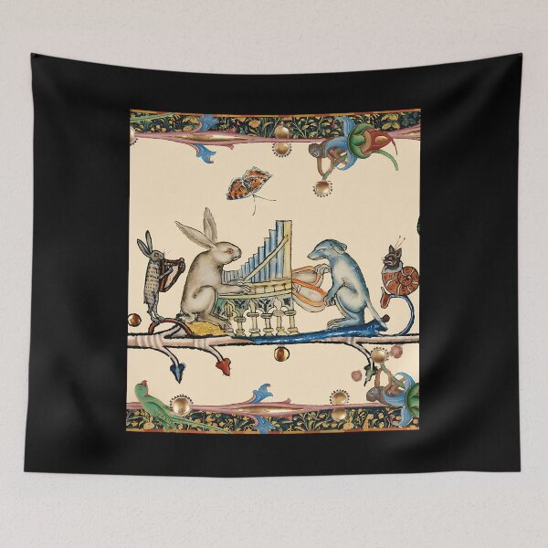 Item preview, Weird Medieval Bestiary Rabbit Playing Organ designed and sold by lrdvvwzvhv57.