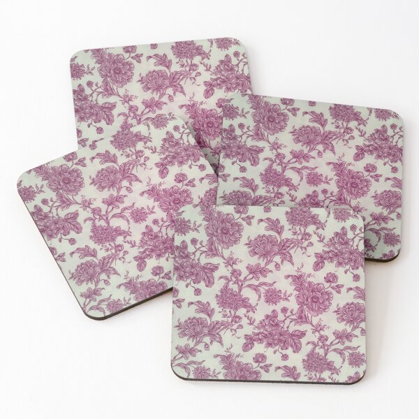 Aperçu de l'œuvre motif floral violet créée et vendue par DoneAndDusted.