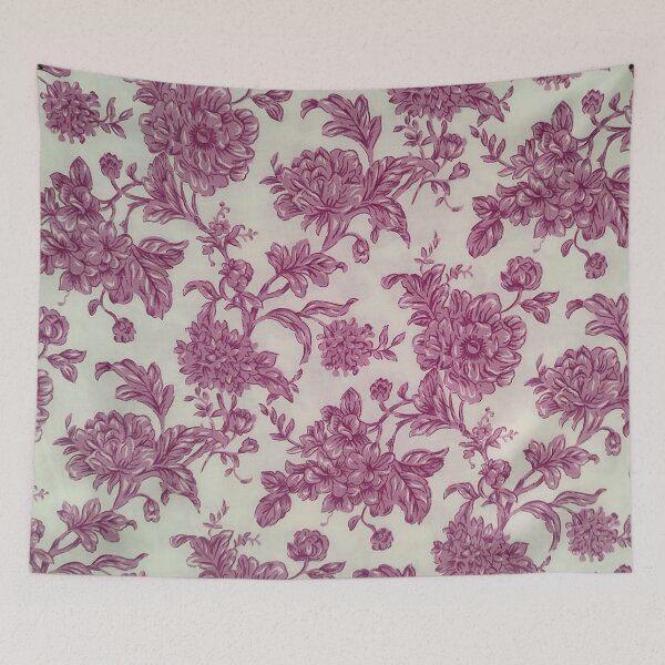 Item preview, Purple floral motif design  designed and sold by DoneAndDusted.