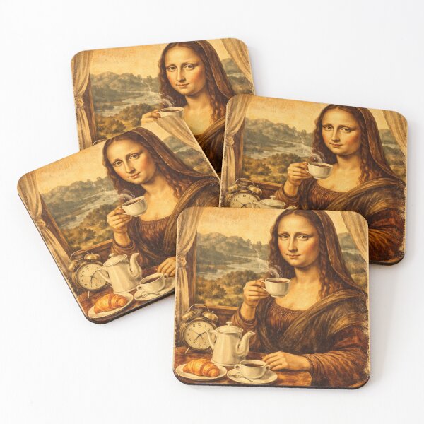 Item preview, Mona Lisa Needs Coffee First designed and sold by RolMerch.