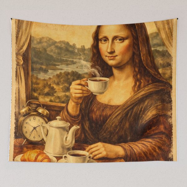 Item preview, Mona Lisa Needs Coffee First designed and sold by RolMerch.