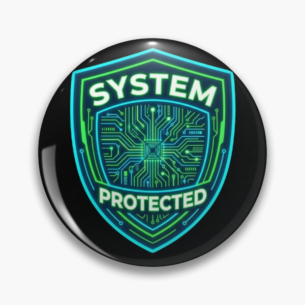 Item preview, System Protected  Antivirus Shield Shirt designed and sold by KurtByteStudio.