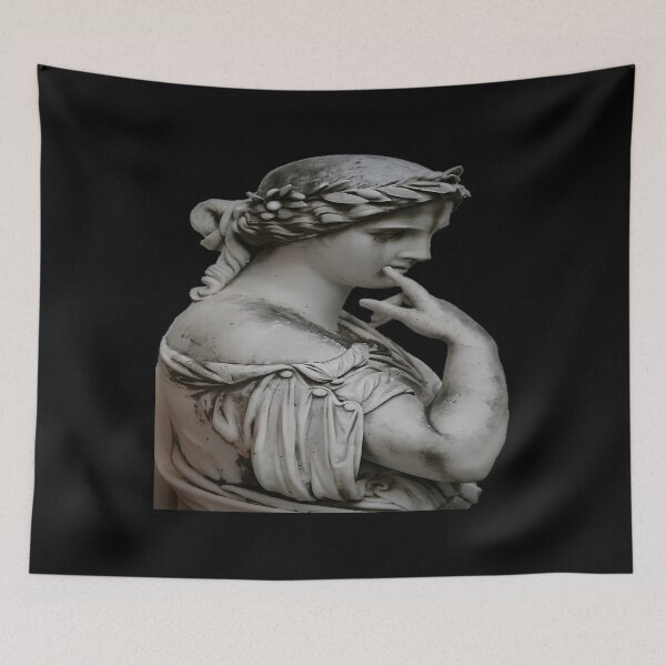 Item preview, Glitched Bust Statue Thinker Vaporwave Art designed and sold by lrdvvwzvhv57.