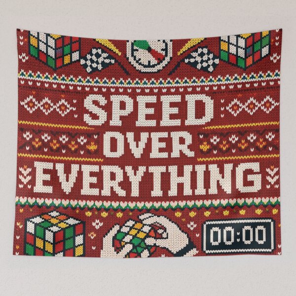 Item preview, Patrón de tejido Speedcubing Speed Over Everything designed and sold by Mauswohn.