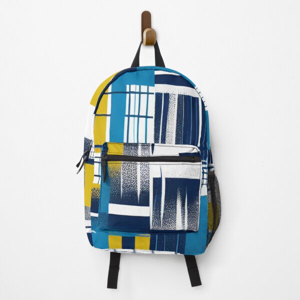 Item preview, Modern Yellow and Blue Grid Collage Illustration designed and sold by AlxVel.
