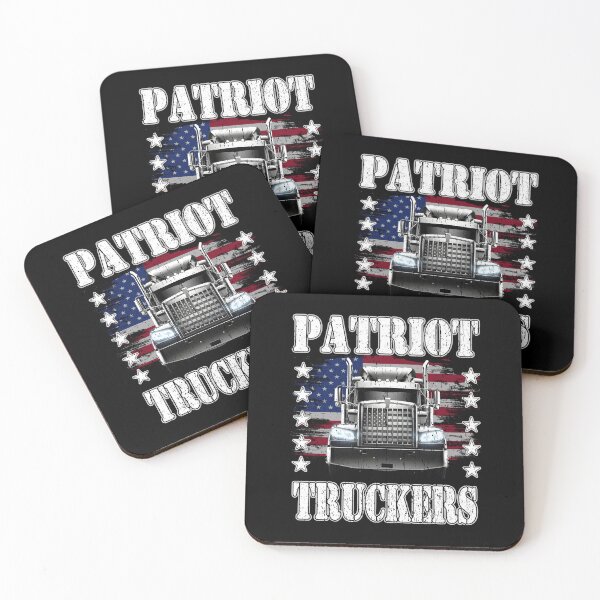 Item preview, Patriot Truckers American Flag Semi Truck Proud Trucker USA Truck Driver freedom trucker liberty democracy cool truckers designed and sold by Jt41.