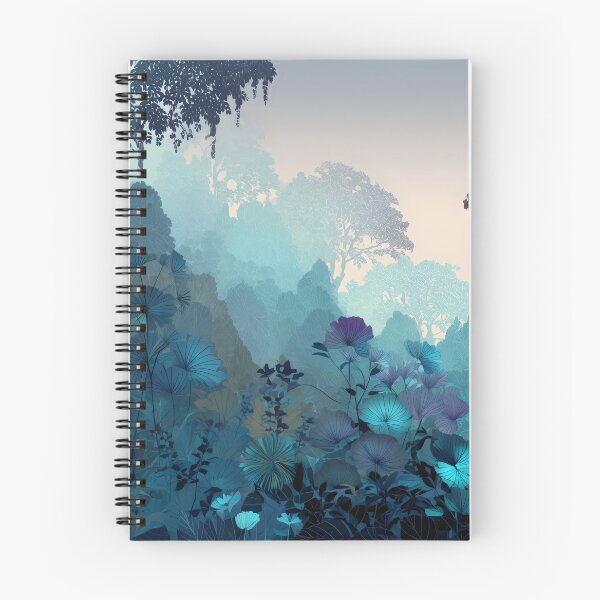 Item preview, Misty Blue Jungle Landscape designed and sold by LuminousFoundry.