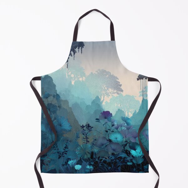 Item preview, Misty Blue Jungle Landscape designed and sold by LuminousFoundry.