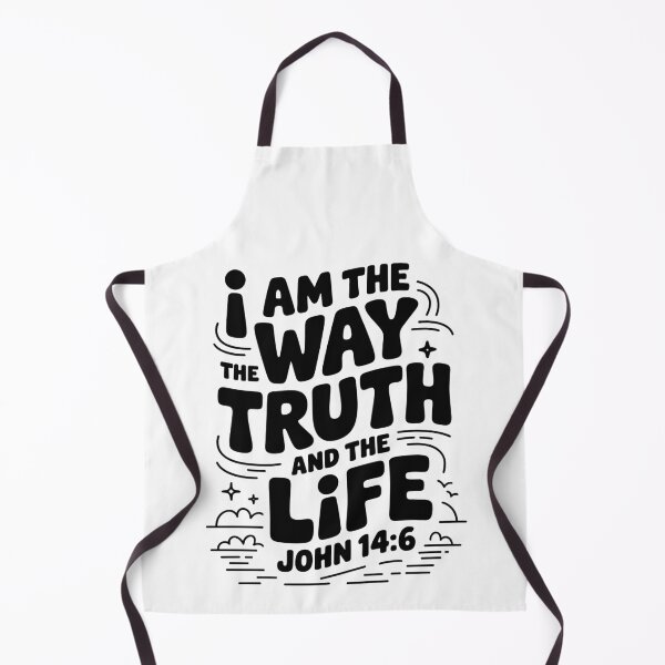 Item preview, I Am The Way The Truth The Life John 14:6 Christian Typography Design designed and sold by HahaHandlesHub.
