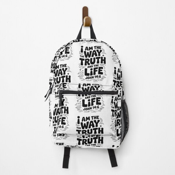 Item preview, I Am The Way The Truth The Life John 14:6 Christian Typography Design designed and sold by HahaHandlesHub.