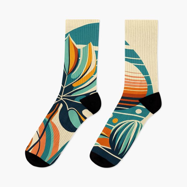 Item preview, Abstract Botanical Sunset Shapes designed and sold by InkSmithery.