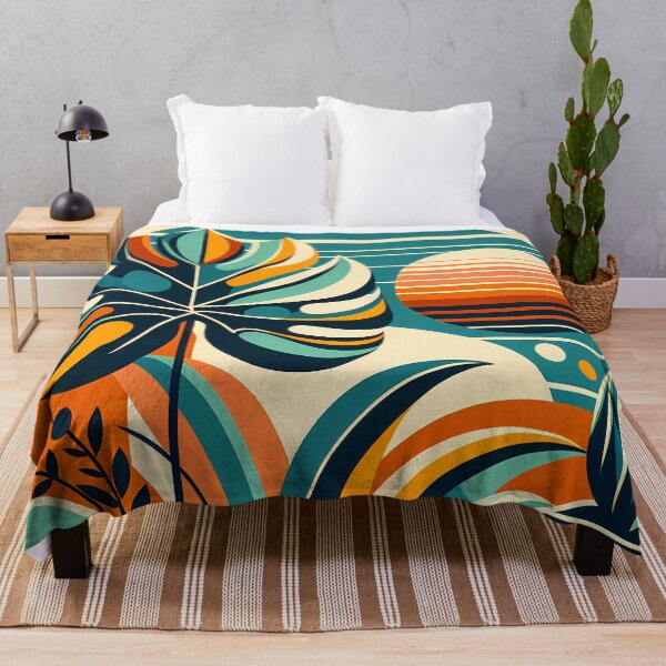 Item preview, Abstract Botanical Sunset Shapes designed and sold by InkSmithery.