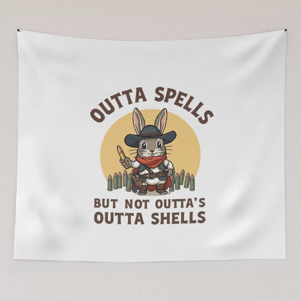 Item preview, Outta Spells But Not Outta Shells-fantasy meme, funny wizard, sarcasm designed and sold by ChameraDesign.