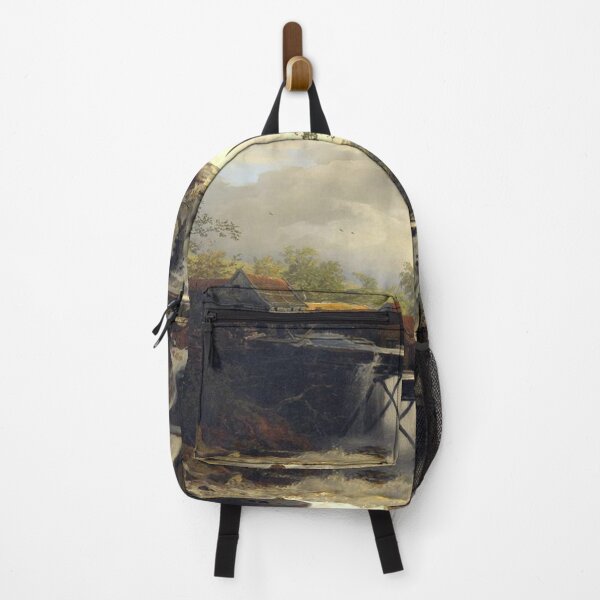 Item preview, Mill in the forest at a falling mountain water designed and sold by SharonTheFirst.
