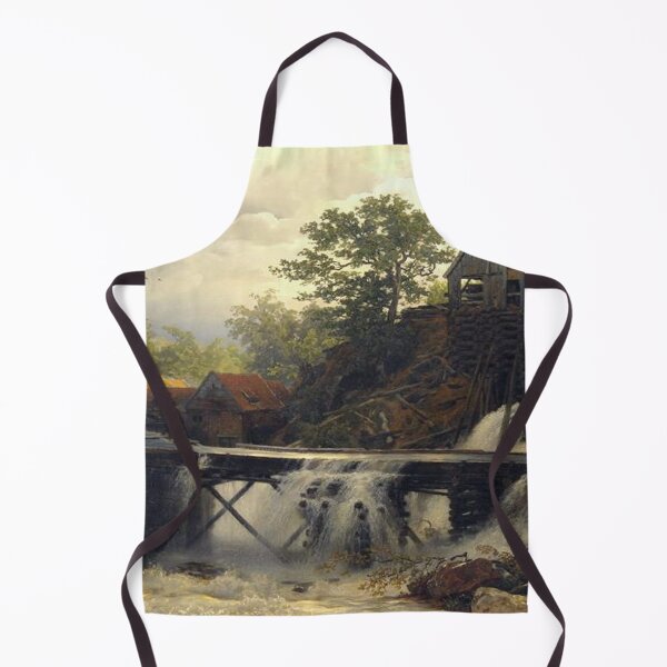 Item preview, Mill in the forest at a falling mountain water designed and sold by SharonTheFirst.