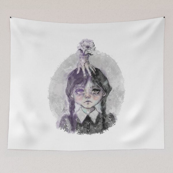 Item preview, GOTH GIRL FLOWER HAND SLATE GRAY MINIMAL GOTH designed and sold by melyverso.