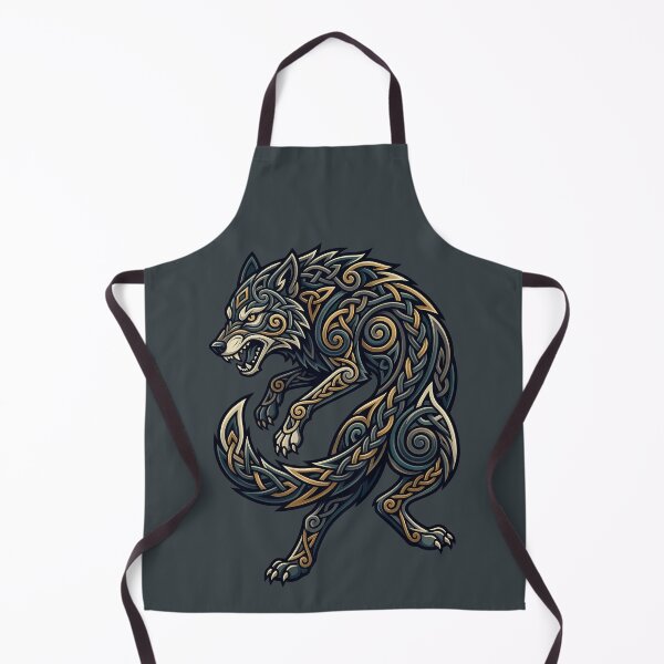 Item preview, Celtic Wolf Norse Knotwork Viking Spirit Animal designed and sold by SolaoLab.