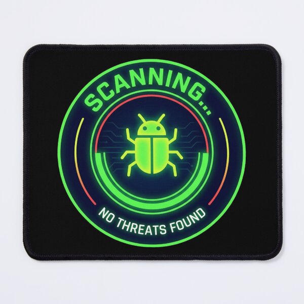 Item preview, Scanning... No Threats Found  IT Security Shirt designed and sold by KurtByteStudio.