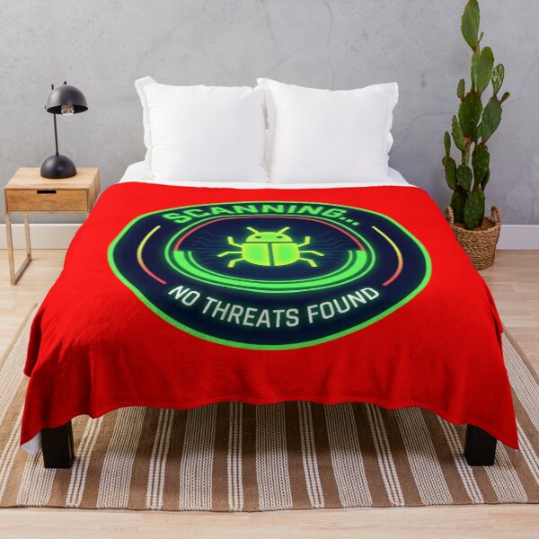 Item preview, Scanning... No Threats Found  IT Security Shirt designed and sold by KurtByteStudio.