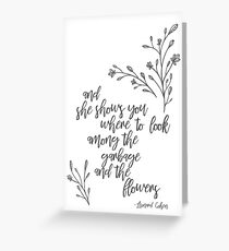 Leonard Cohen Suzanne Greeting Card Greeting Card