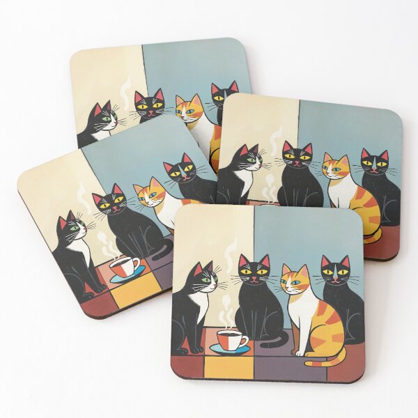 Item preview, Cubist Coffee Cats designed and sold by David Bath.