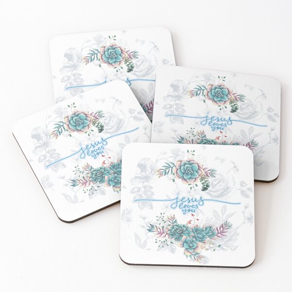 Item preview, Jesus Loves You Pretty Floral Illustration  designed and sold by OfficialRaynaTM.