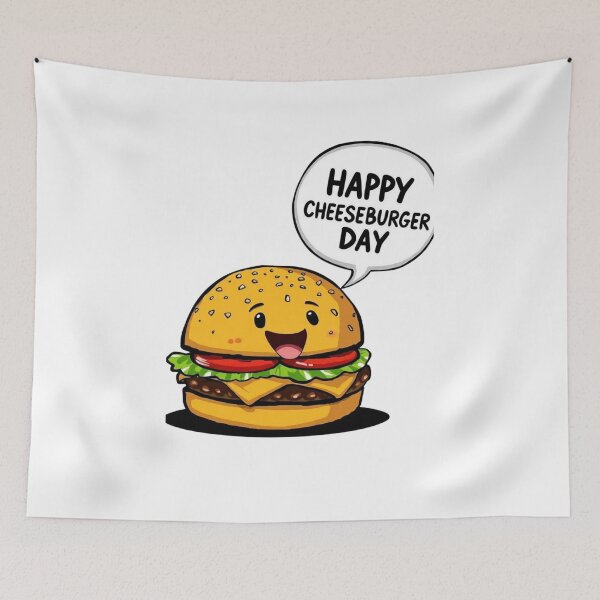 Item preview, Happy Cheeseburger Day-Tee shirts,Mugs and many more  designed and sold by StylePrynt.