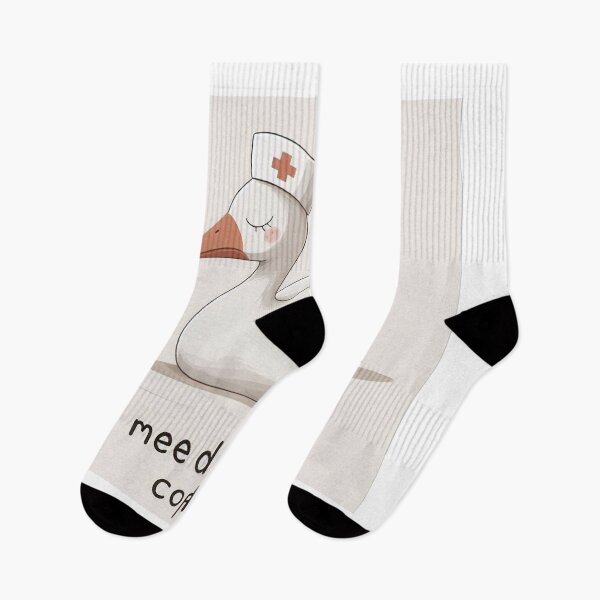 Item preview, Sleepy Goose Nurse “I Need More Coffee” Minimalist Design designed and sold by Mitaudesign.