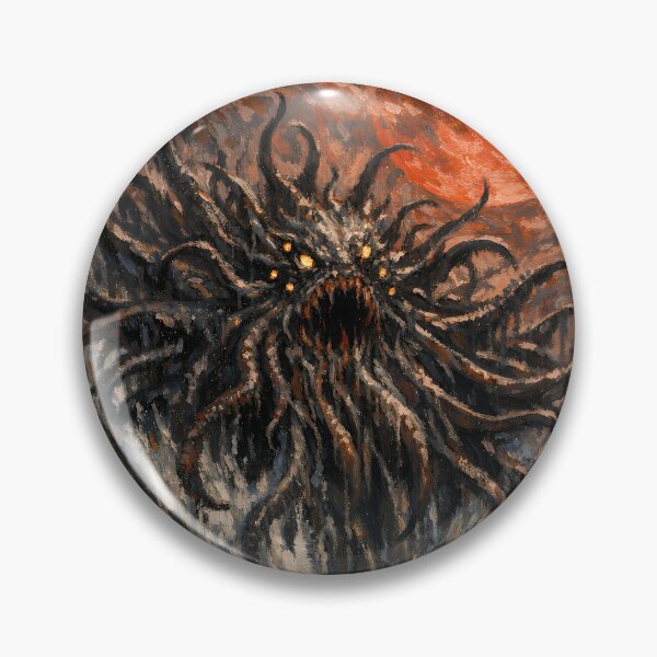 Item preview, Eldritch Sea Monster Under Blood Moon | Dark Cosmic Horror Ocean Art designed and sold by cr6zym1nd.