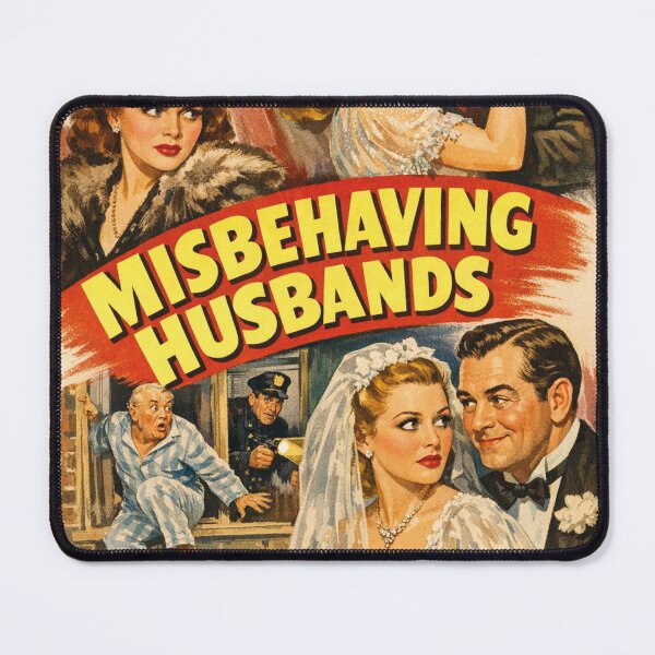 Item preview, Vintage Misbehaving Husbands Movie Poster Retro designed and sold by Mauswohn.