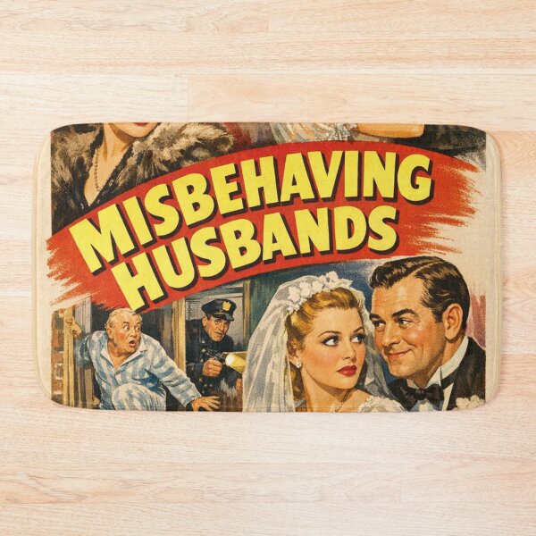 Item preview, Vintage Misbehaving Husbands Movie Poster Retro designed and sold by Mauswohn.