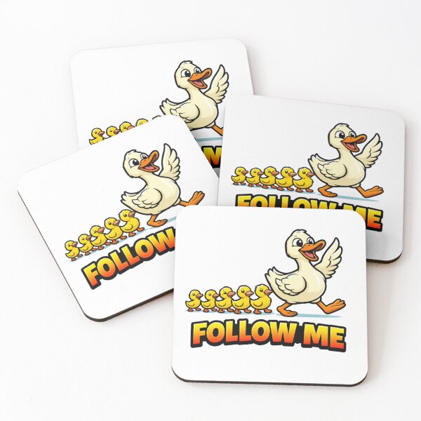 Item preview, Follow Me Funny Duck Leader Cartoon Meme designed and sold by the-dovlat.