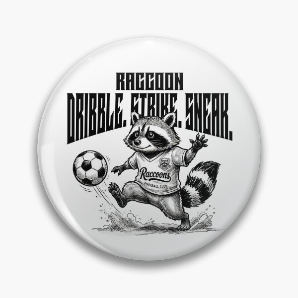 Item preview, Raccoon Soccer Star - Dribble Strike Sneak  designed and sold by MotionBanana Art.