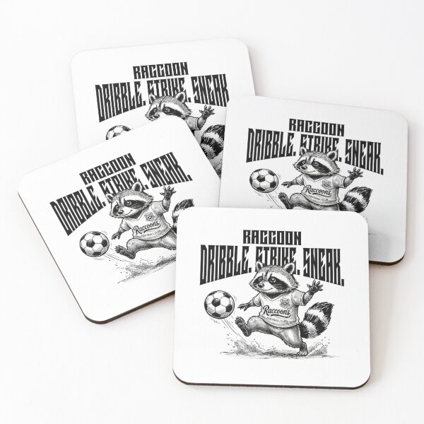 Item preview, Raccoon Soccer Star - Dribble Strike Sneak  designed and sold by MotionBanana Art.