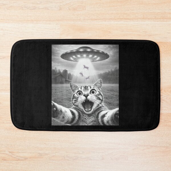 Item preview, Alien Cat Selfie Ufo Gifts Men N Boys Graphic Funny Cat designed and sold by Anime-Nomad.