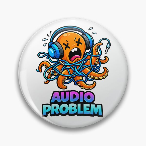 Item preview, Audio Problem Funny Octopus Headphones Meme designed and sold by the-dovlat.