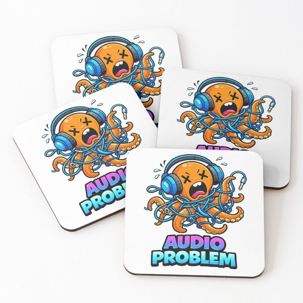 Item preview, Audio Problem Funny Octopus Headphones Meme designed and sold by the-dovlat.