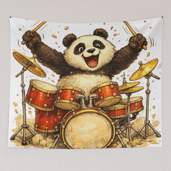 Item preview, Panda Drummer designed and sold by photoparadise22.
