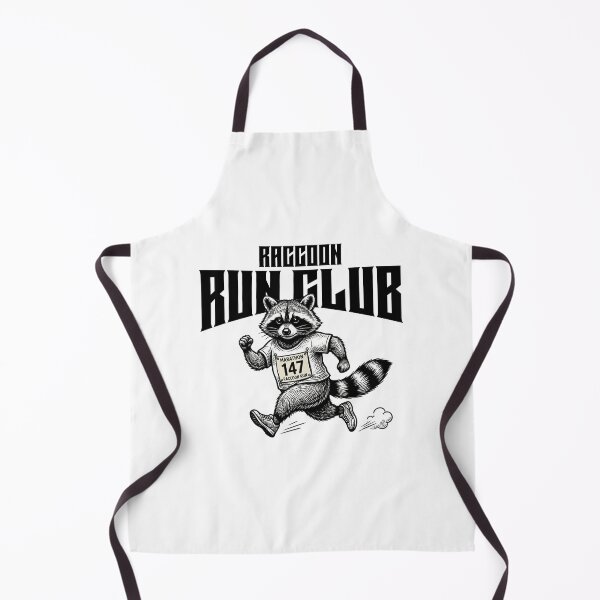 Item preview, Raccoon Run Club Marathon 147 Retro Trash Panda Runner designed and sold by MotionBanana Art.